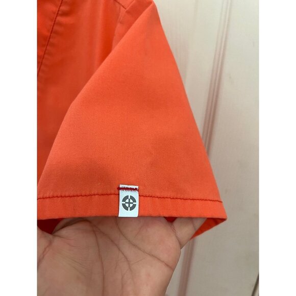 Code Happy Scrubs Top Cotton Size Med Orange - Picture 4 of 5